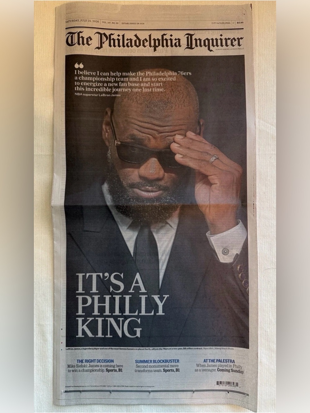 Lebron James Philly Inquirer